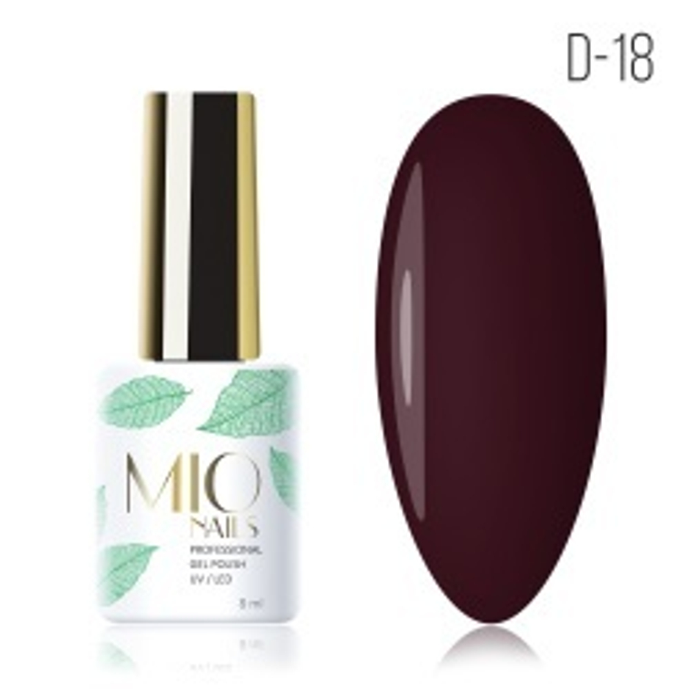 Гель-лак MIO NAILS D-18. Махагон, 8мл.