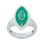 Кольцо с Изумрудом и Бриллиантами, R0084-11/1