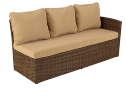 Обеденная группа плетеной мебели Албания + диван Анкор Brown