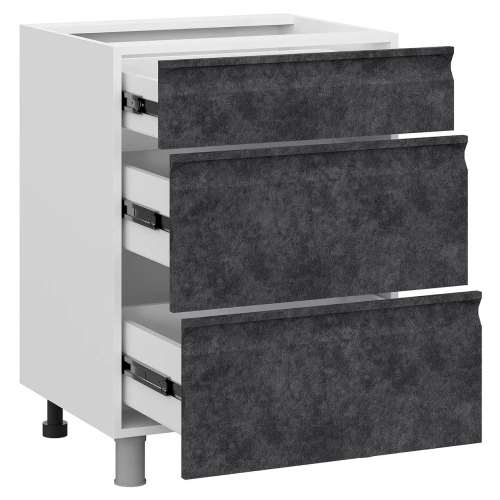 Корпус С600я Стол рабочий с ящиками белый SV Мебель