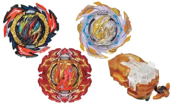 Набор 3 волчка + 1 лаунчер Overdrive Special Starter Set B191 от Takara Tomy