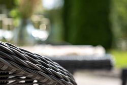 "Сицилия" обеденная группа плетеная, цвет графит