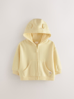 Толстовка с капюшоном на молнии для девочки Next AD3-961, Светло-желтый
