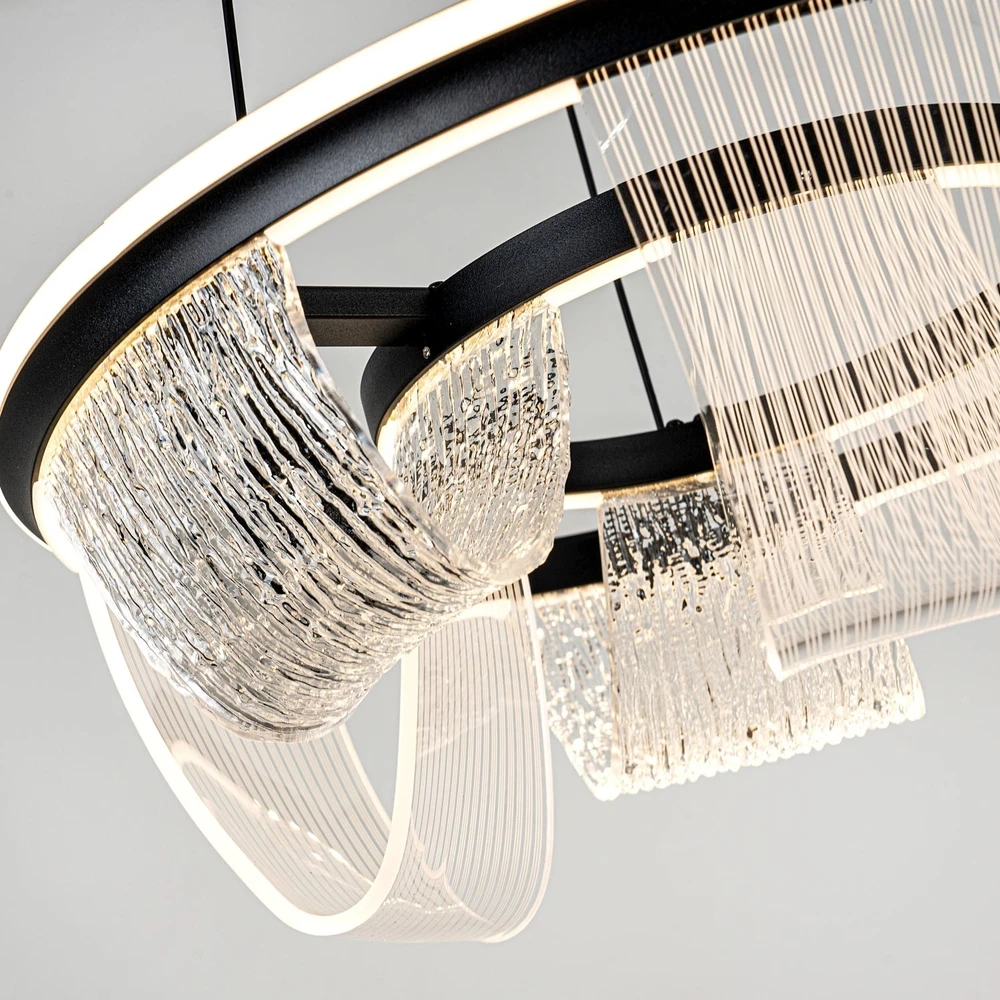 Подвесная люстра Led4U L7706-460 BK