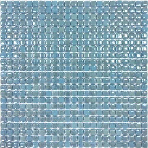 Стеклянная мозаика Natural Steppa STP-BL008-10L-UZ голубой с перламутром