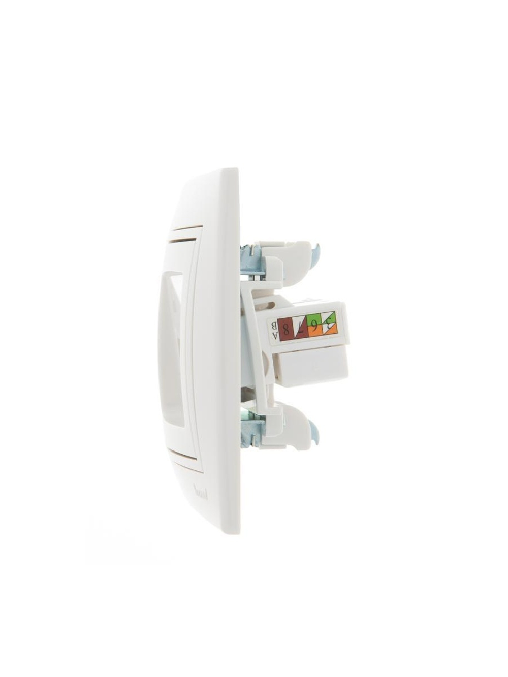 Розетка компьютерная 2-м СП Mira RJ45 бел./бел. LEZARD 701-0202-141