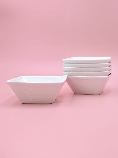 Пиала 12х5 см. квадратная, набор 6 шт. "Орнамент"