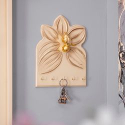 Полка-ключница Зарничка Блум Айвори Мраморное золото