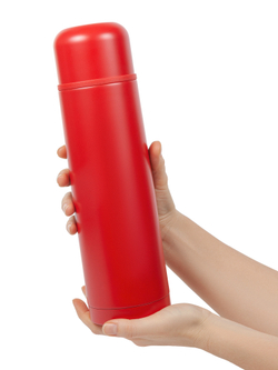 Термос Relaxika 101 (1 литр), красный (без лого)