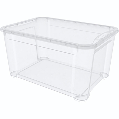 Контейнер для продуктов с крышкой ;полипроп.;46л;,H=29,L=56,B=39,5см;прозр. (Цвет: прозрачный)