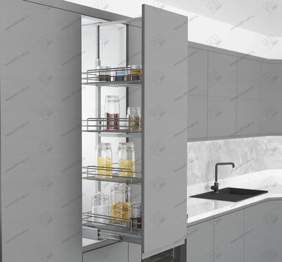 S-1826-C Шкаф-колонна в базу 350 мм, Starax, 6-ти ярусная, (280х510х1850-2000 мм)