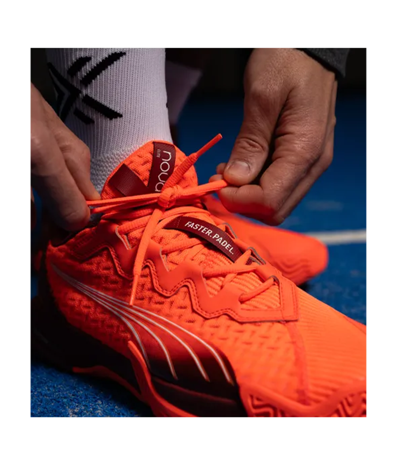 Puma Nova Elite Красный-Темно-малиновый-Белые Кроссовки 2025