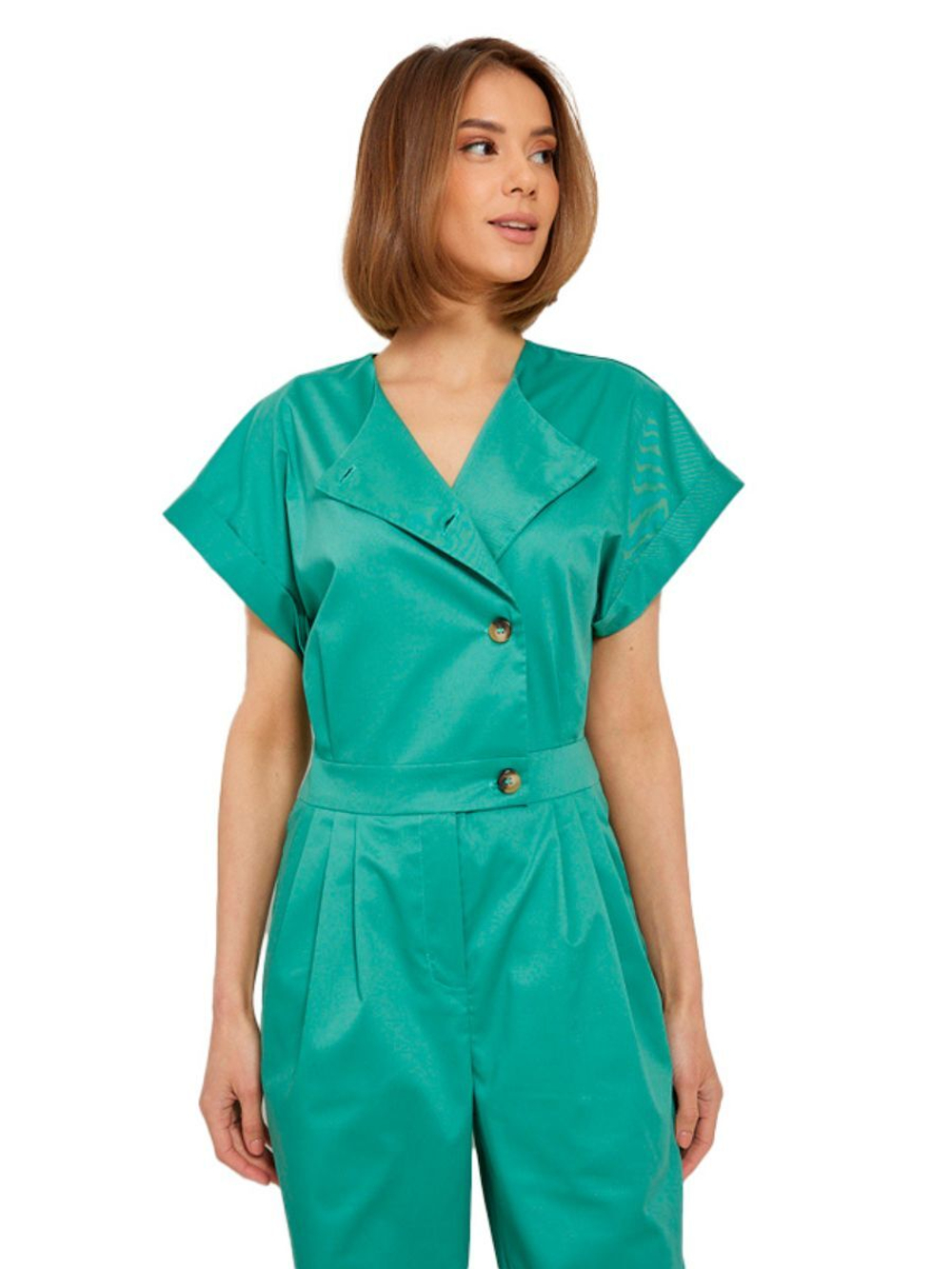 Комбинезон медицинский женский Dr. Nice DRN277 Beauty, черный, 46-48