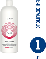 OLLIN CARE Шампунь против выпадения волос с маслом миндаля 1000мл/ Almond Oil Shampoo