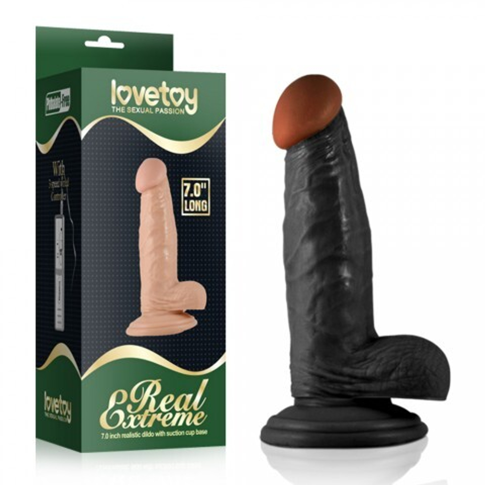 Фаллоимитатор на присоске Lovetoy Real Extreme (17,5*3,7)