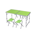 Туристический складной стол и 4 табуретки