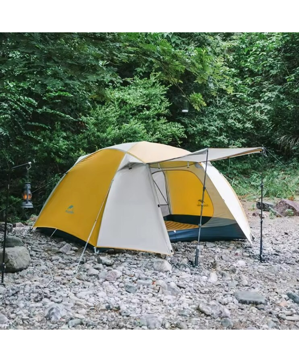 Палатка Naturehike Cloud-Creek PRO, 2-местная, бежево-желтая