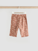 Лонгслив и брюки в комплекте для малышей Next E66-462, Молочный, Светло-коричневый