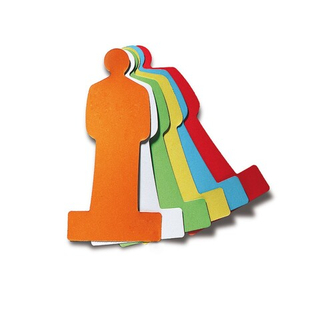 Карты-люди без клеевого края, цвета ассорти, 120 штук в упаковке