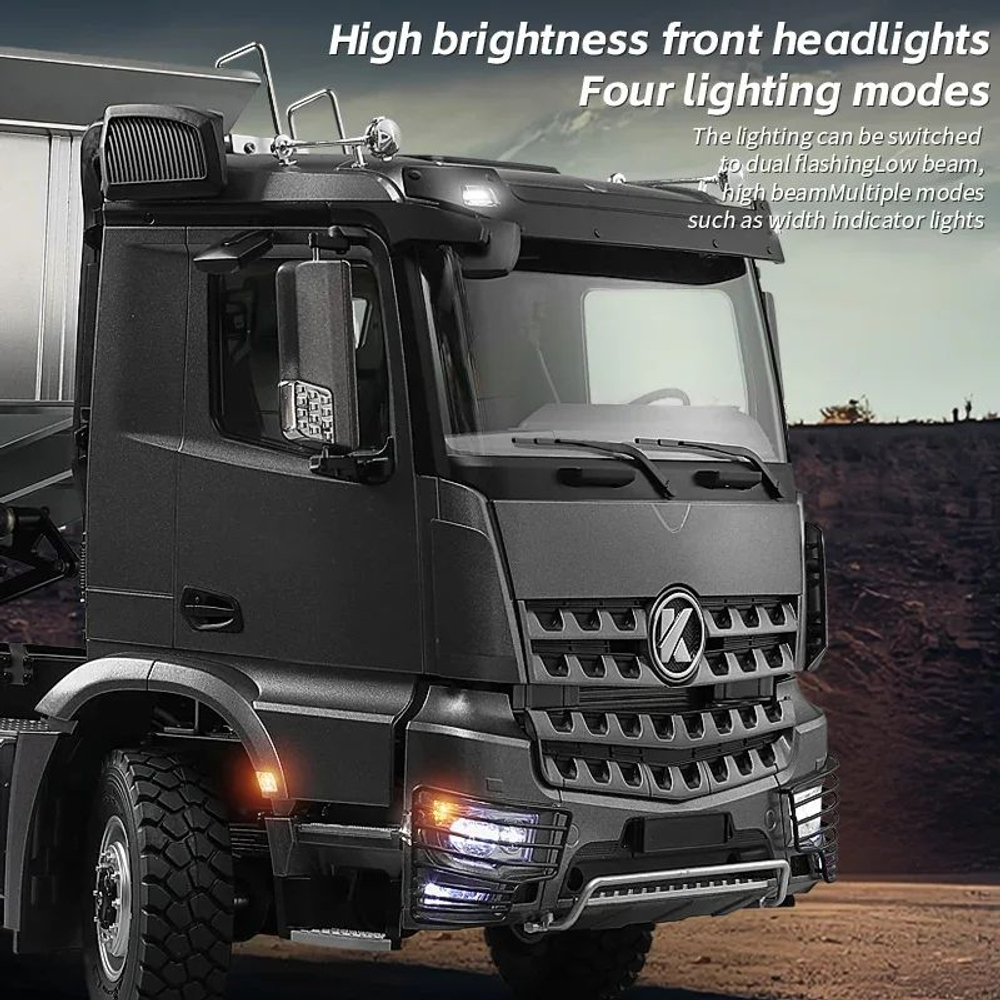 Радиоуправляемый ГИДРАВЛИЧЕСКИЙ самосвал HUINA (Kabolite) K5701 масштаб 1/14 , 2,4 ГГц , 4WD, 14-канальная радиоуправляемая модель самосвала , новинка 2025г