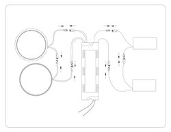 Ambrella Настенно-потолочный светодиодный светильник с пультом LineTech FL51393