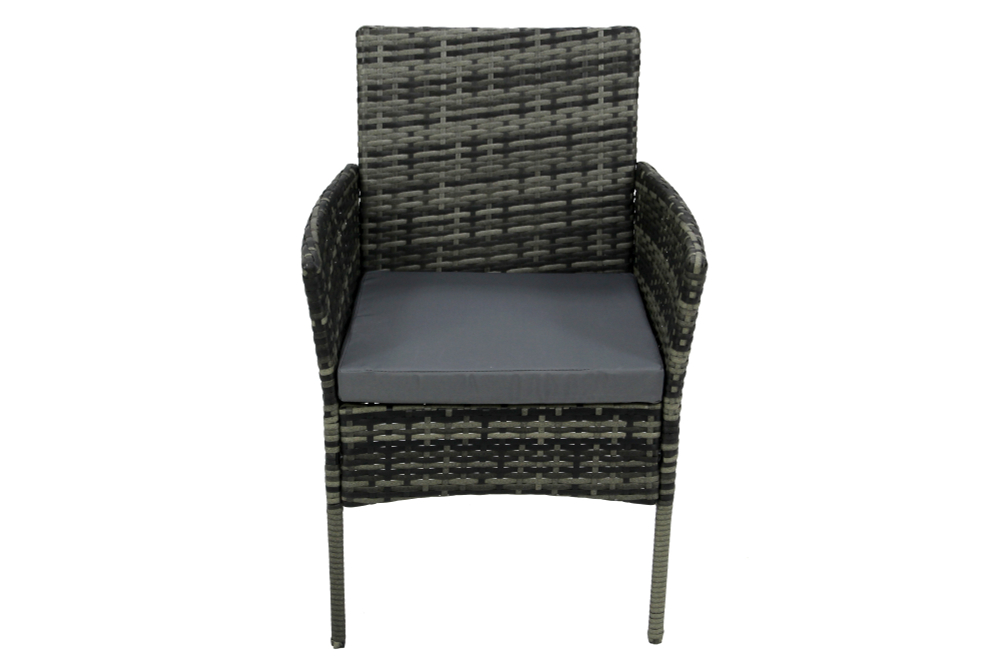 Набор мебели Garden Story Нестор 3 уп. (стол + 4 Стул Garden Storyа ротанг серый, подушки серые)