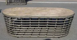 "Валенсия" лаунж-зона из искусственного ротанга, цвет серый