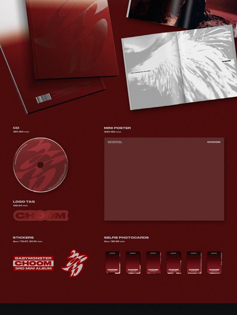 Альбом BABYMONSTER - (CHOOM) 3rd Mini Album 3 Version SET