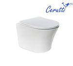 Унитаз подвесной Ceruttispa АДИДЖЕ (ADIGE) Aria CT7837 безободковый (490х360х355)