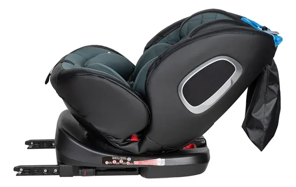 Автокресло детское Farfello ISOFIX YB102A(2) NEW Зелёный экокожа Green/Black PU YB102gpu