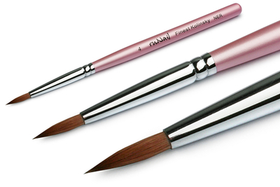 Кисть для акрила RuNail №4 Арт.0191 finest kolinsky ner [р]