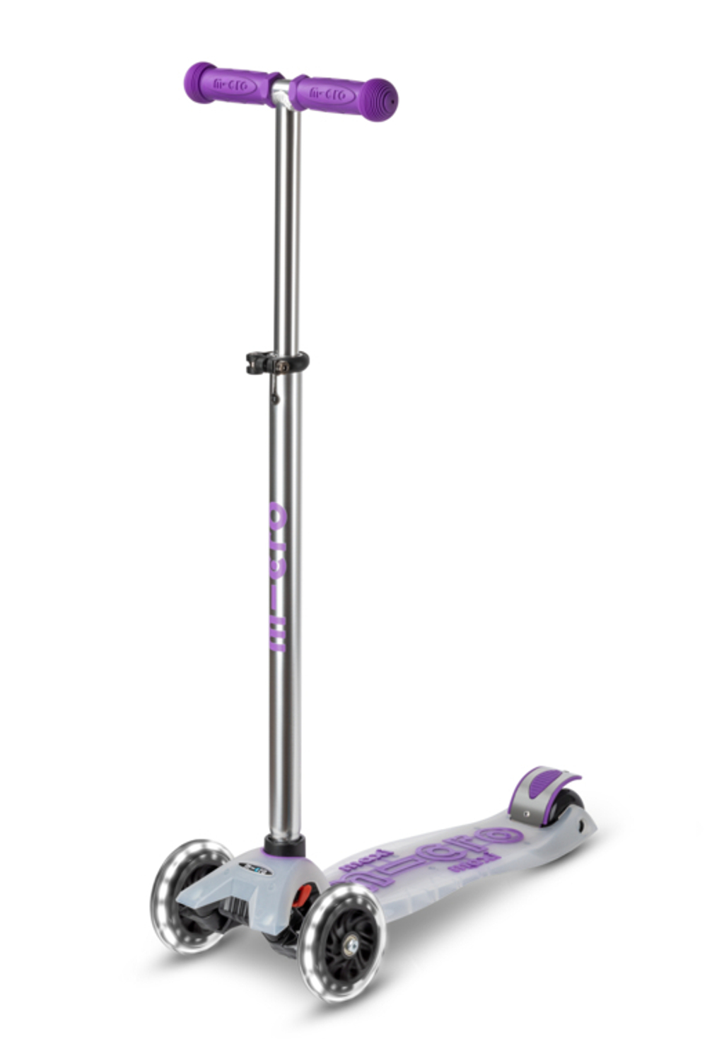 Самокат Maxi Micro Deluxe Flux LED Сиреневый