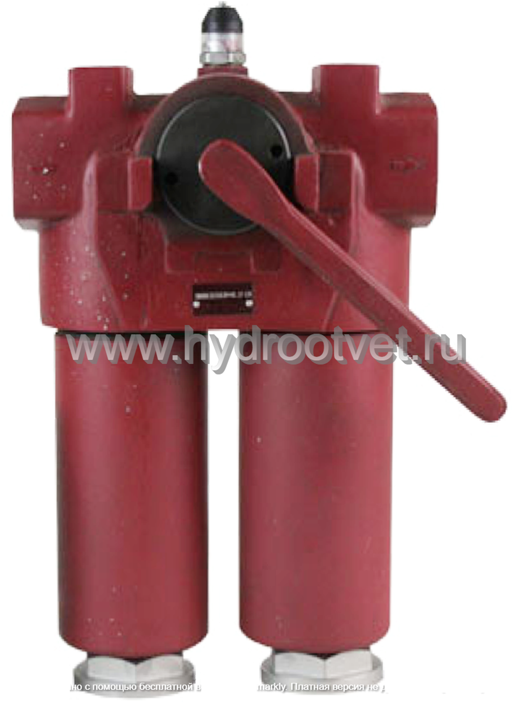 WKFMNDW/HC110LDD25D1.X/L24 - Линейный фильтр гидравлический сдвоенный модели FMND тонкость фильтрации 25 мкм, типоразмер 110, вид присоединения: резьба G3/4, материал корпуса - чугун, рабочее давление до 250 бар, визуально-электрический (лампа с напряжением 24В) индикатор загрязнения