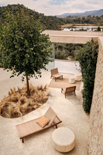 Кресло Itani из массива акации и искусственного ротанга