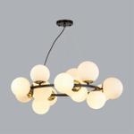 6508/14 MODERNI LN26 170 чёрный, белый, бронза Люстра E14 14*40W 220V MELONA