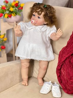 Кукла Реборн мягконабивная 65см в пакете (FA-804)