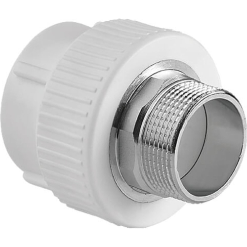 Муфта TEBO бел. PP-R комбинированная 110х4" НР под ключ (1/3), арт. 015020715