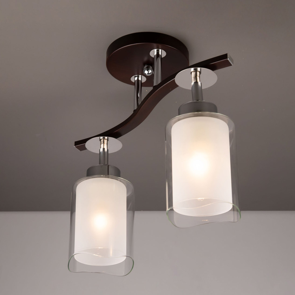 Citilux Фортуна CL156122 Люстра с поворотными плафонами Венге Хром