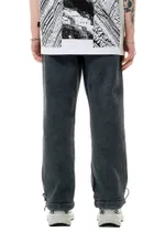 Штаны Issaya Temple Deconstruction Stone Wash Pants серые