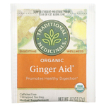 Traditional Medicinals, Ginger Aid, органический, (имбирь), без кофеина, 16 чайных пакетиков, 32 г (1,13 унции)