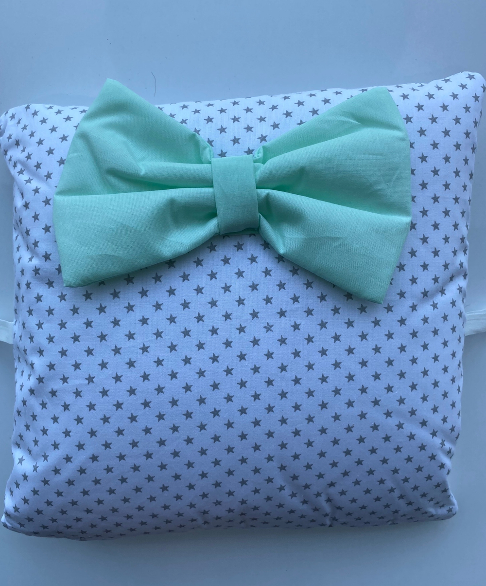 Комплект в кроватку 17 предметов "Жираф" салатовый, сатин