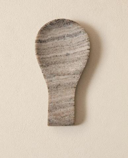 ZARA HOME МРАМОРНАЯ ПОДСТАВКА ПОД ЛОЖКУ, СЕРЫЙ