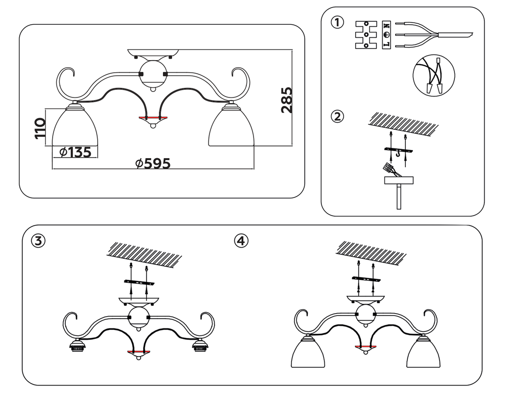 Ambrella Потолочная люстра Traditional TR3046