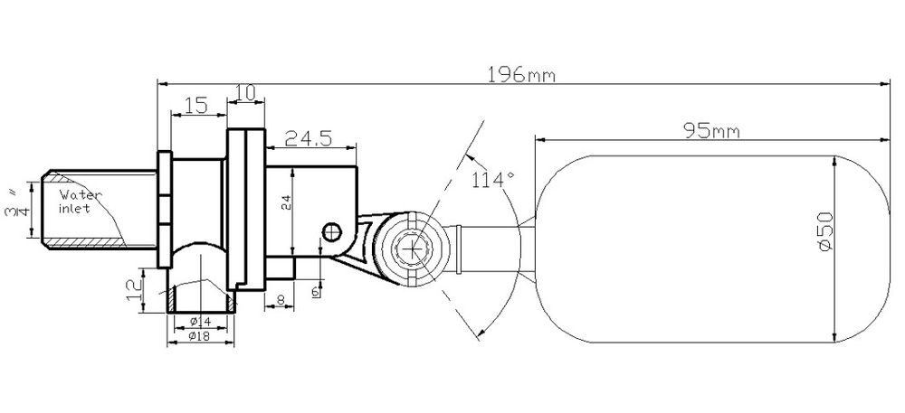 Поплавковый клапан 2" Полимер-Групп - арт.559321