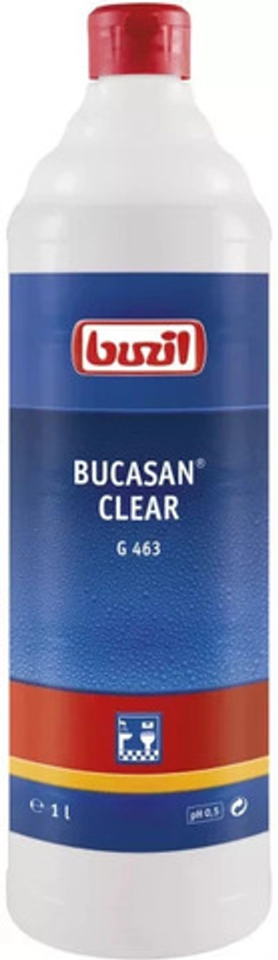 Bucasan Clear, бесцветное ср-во для сантехники с нежным ароматом лаванды, Buzil 1 л.