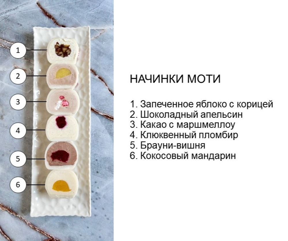 Моти НАЧИНКИ НА ВЫБОР