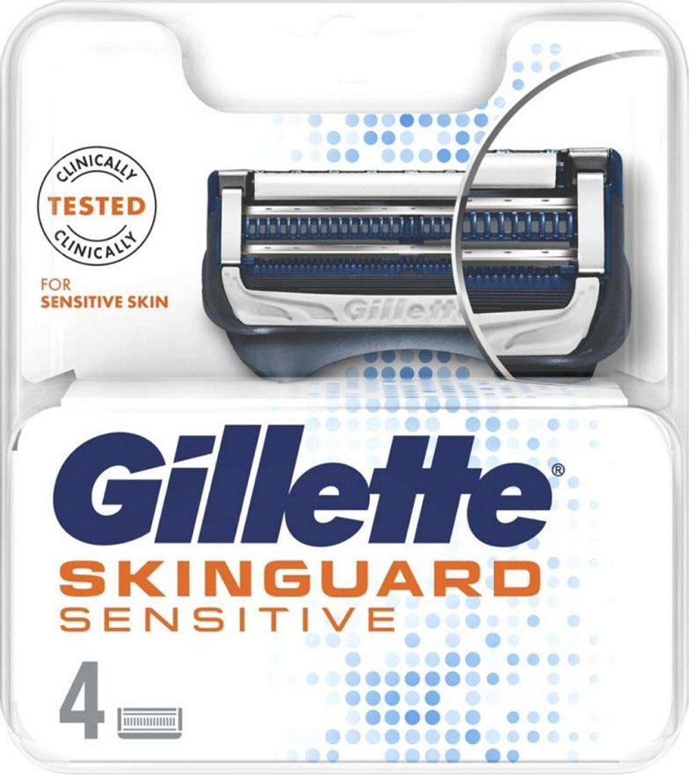 Gillette Кассета запасная SkinGuard Sensitive, 4 шт