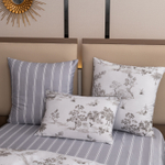 Комплект постельного белья Делюкс Сатин 100% хлопок на резинке LR440