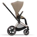 Коляска Cybex Priam IV Rosegold complete Aton S2 Moon Black Base One 4 в 1 Cozy Beige