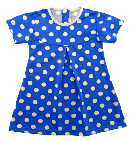 Платье 724/86 синее, горох